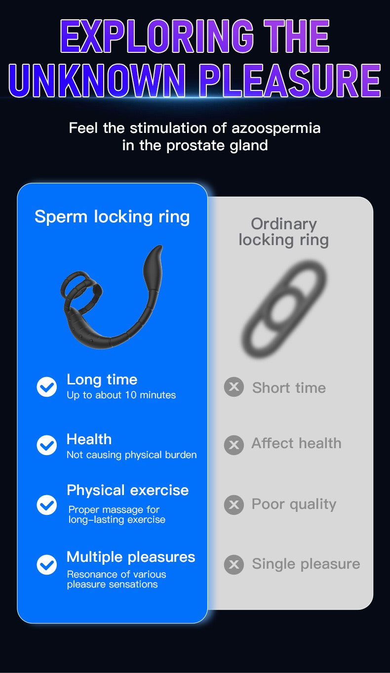 Vibration penis ring prostate massager