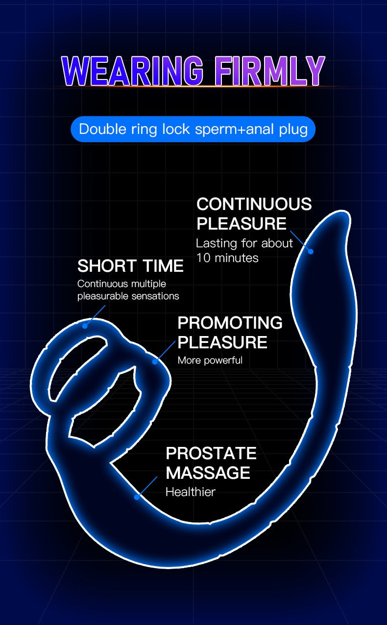 Vibration penis ring prostate massager