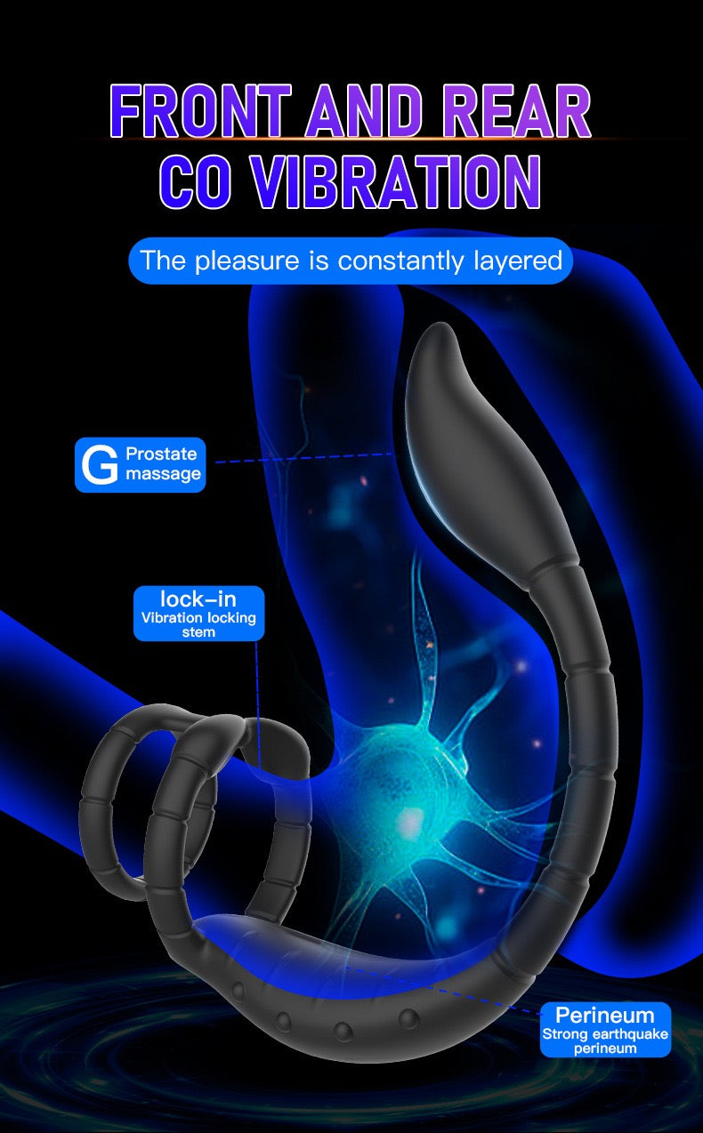 Vibration penis ring prostate massager