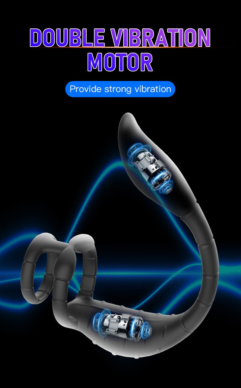 Vibration penis ring prostate massager