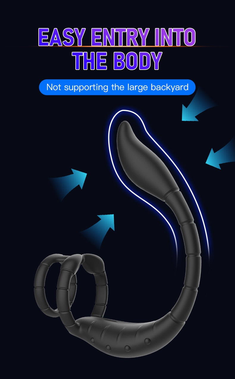 Vibration penis ring prostate massager