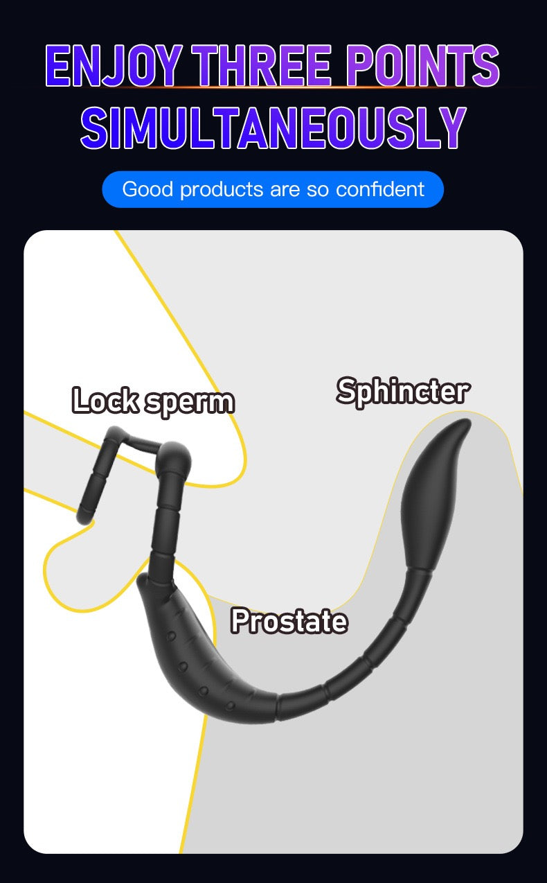 Vibration penis ring prostate massager