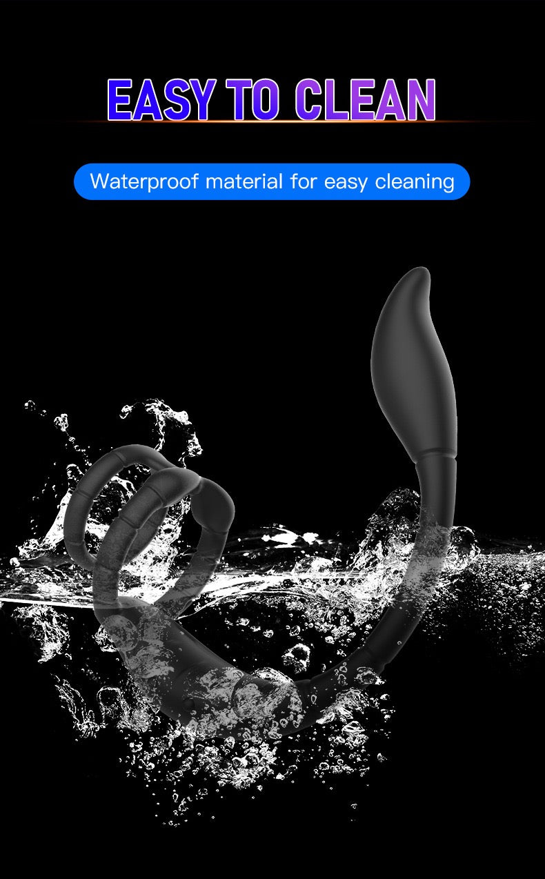 Vibration penis ring prostate massager