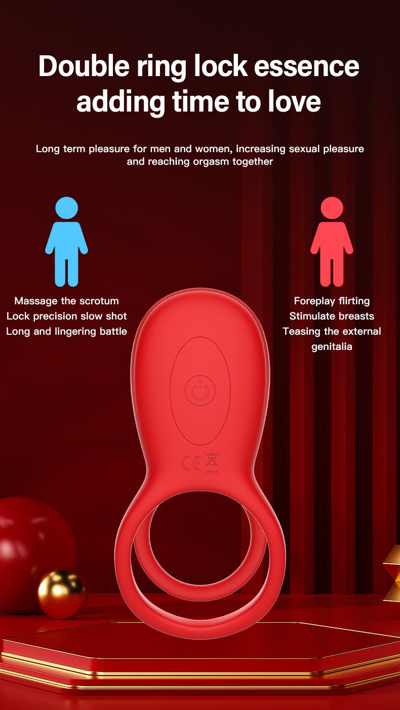 app- controlled penis ring double lock