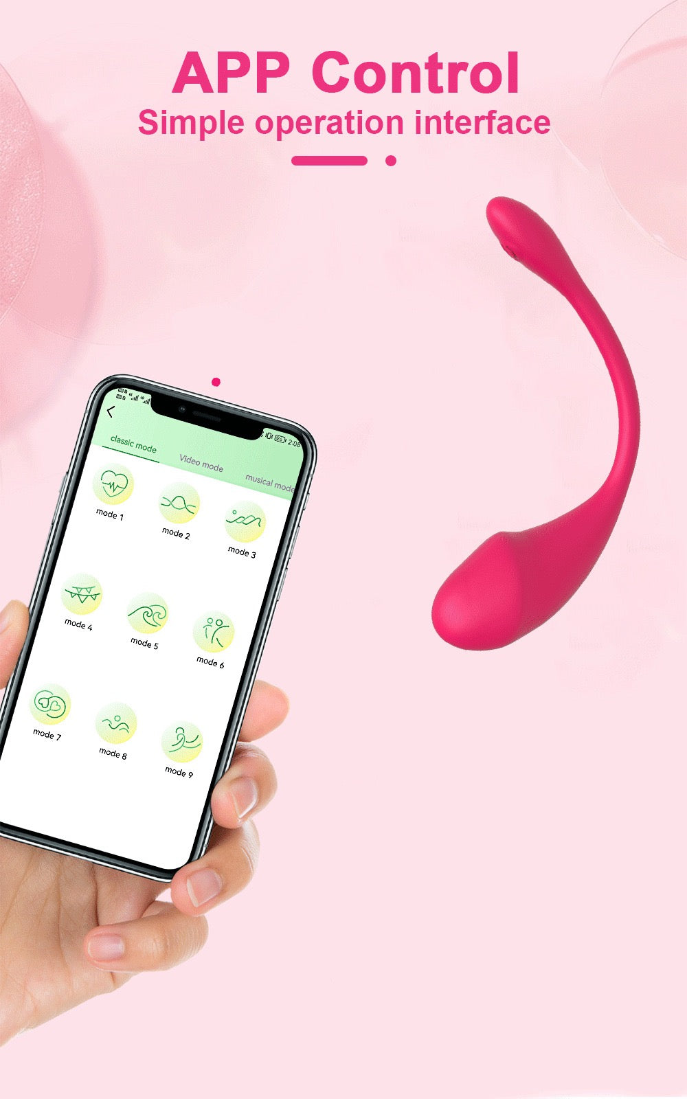 app- controlled vibrator