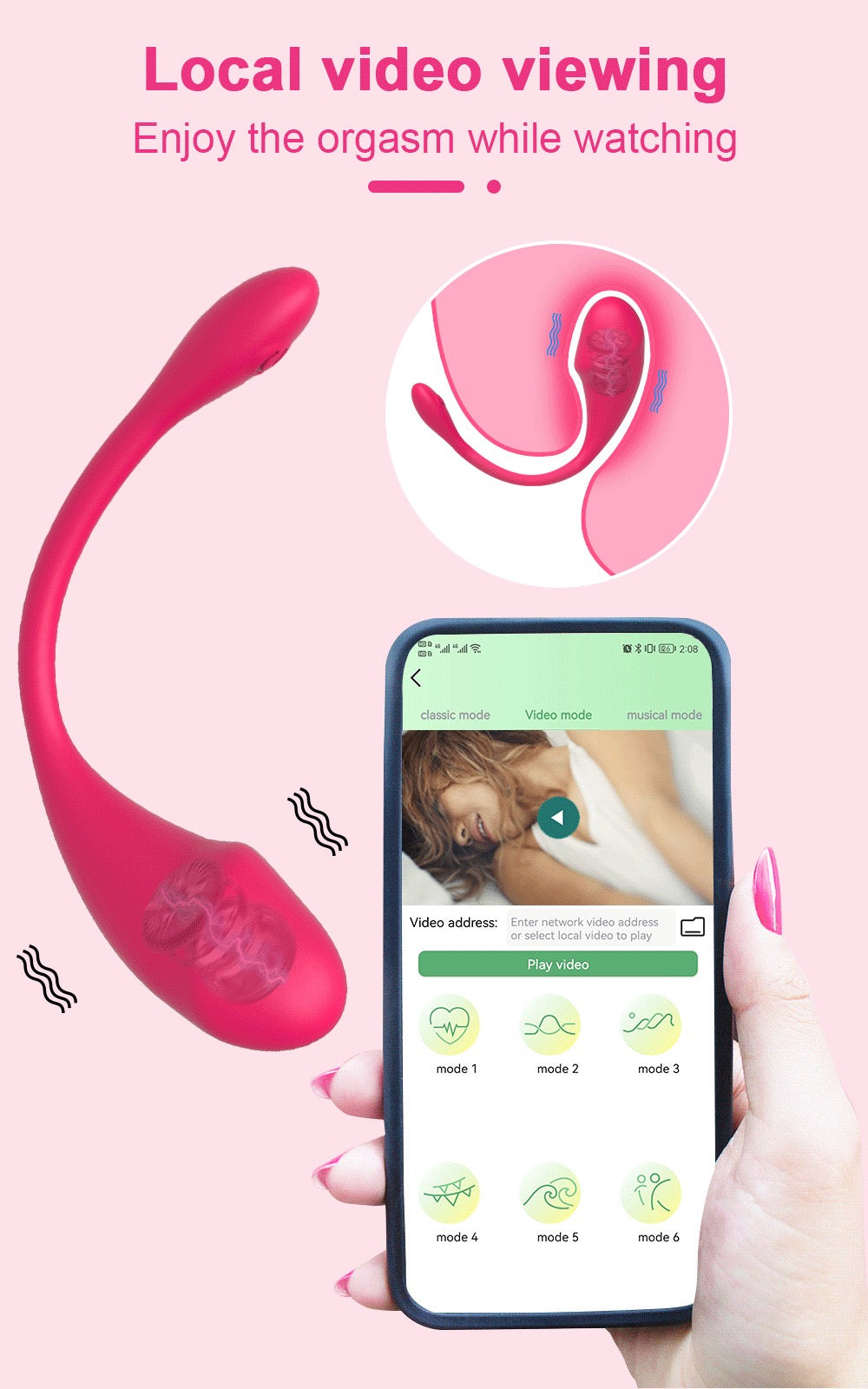 app- controlled vibrator