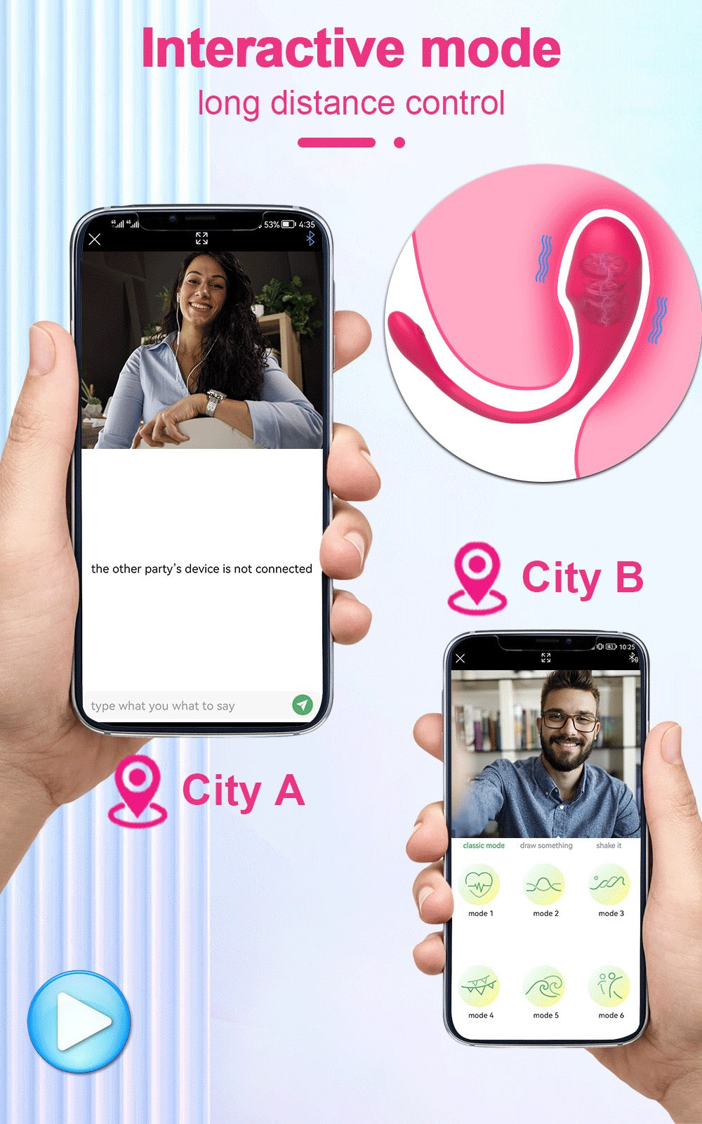 app- controlled vibrator