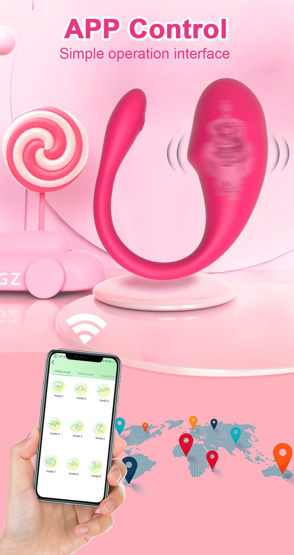 app- controlled vibrator